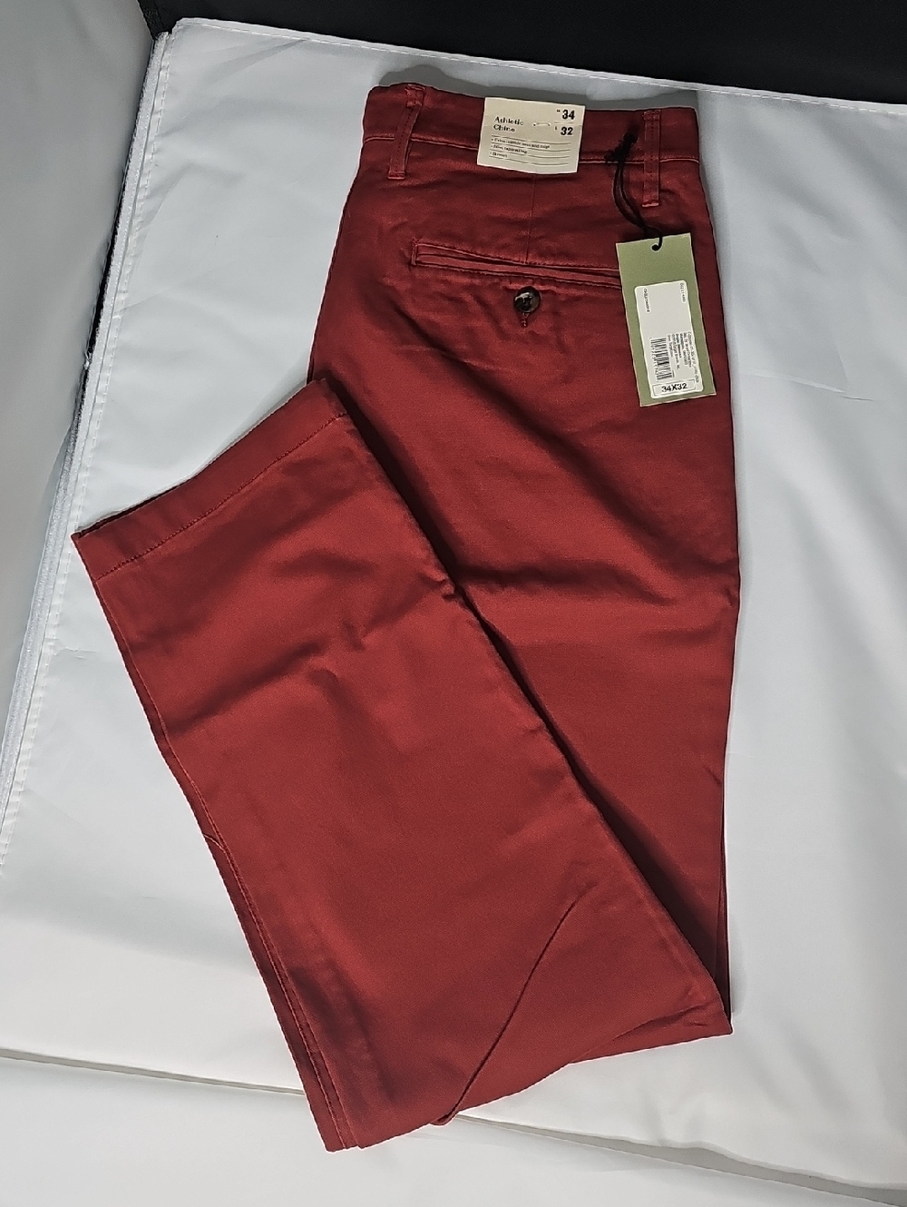 Men's Rust Chino Pants - Classic Casual Fit